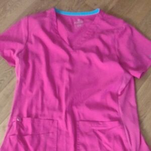 Medcouture Pink Scrub Top